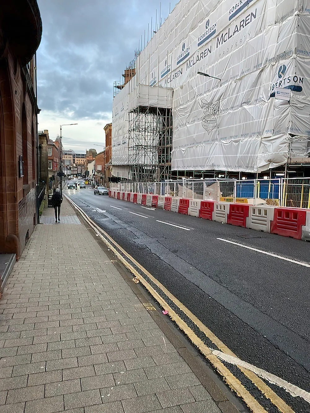 Scaffolding work example