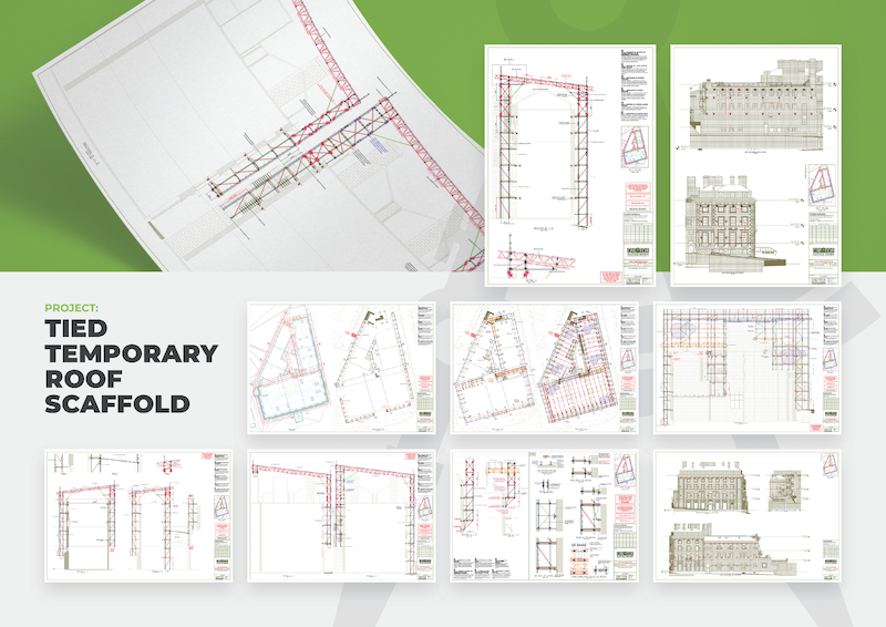 Scaffolding and Temporary works design drawings